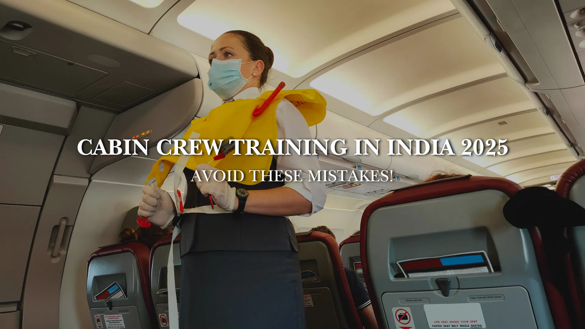 Cabin crew training India 2025 safety demonstration inside aircraft